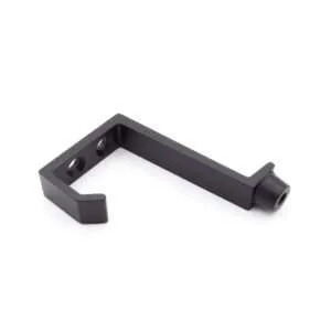 Hat & Coat Hook with Face Fixings - Black