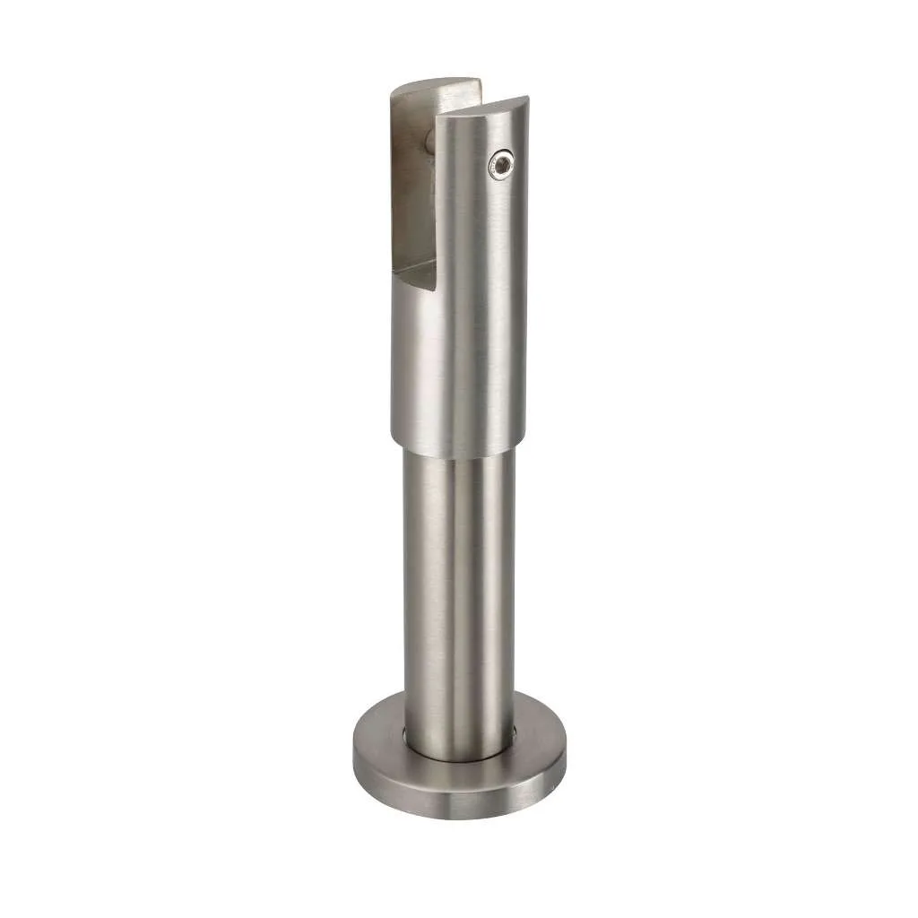 Cubicle Leg 165mm Adjustable - 13mm Panels - Stainless Steel