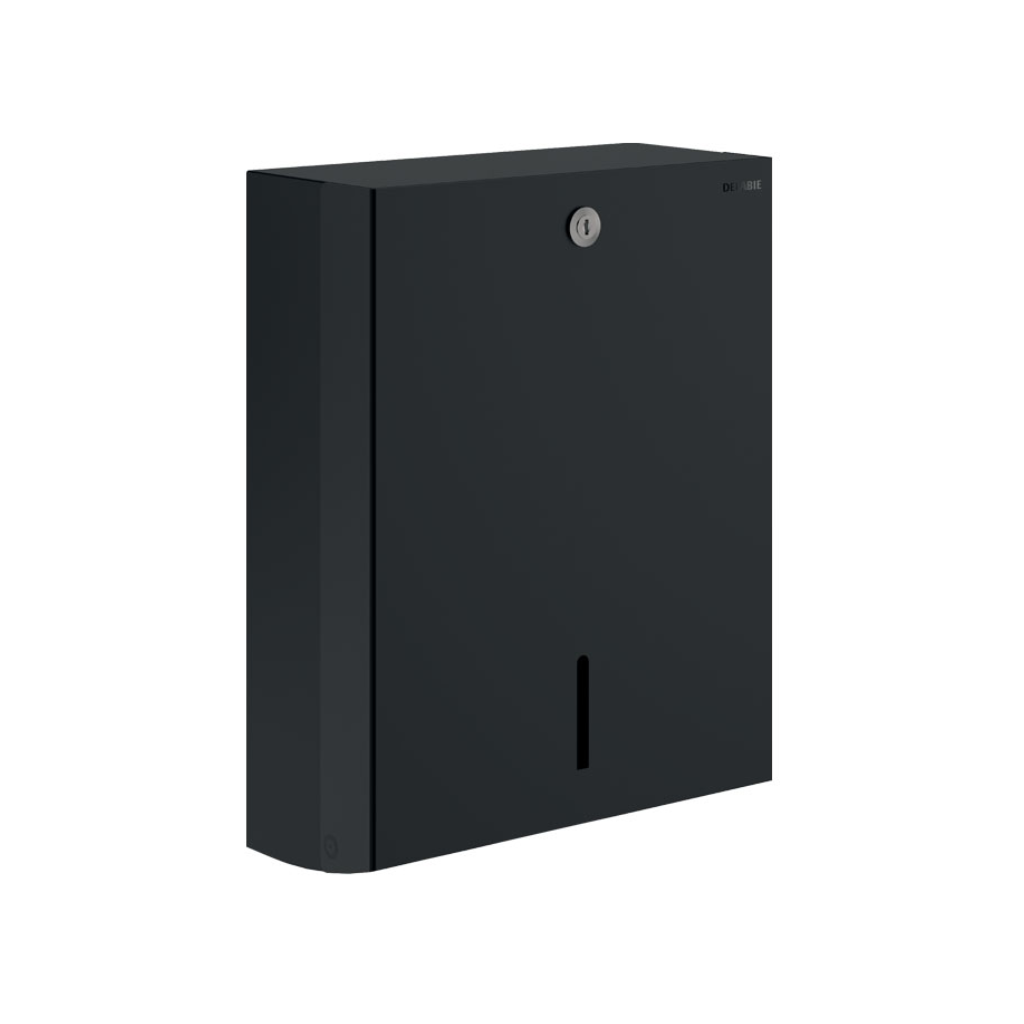 Delabie Folded Paper Towel Dispenser for 500 Sheets - Matte Black ...