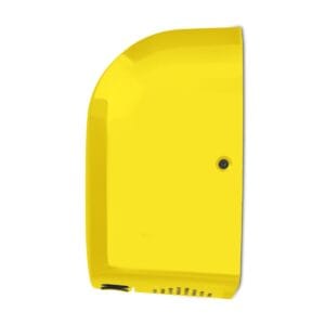 Side profile of Biodrier Biobot 2 hygienic children’s hand dryer with stainless steel finish